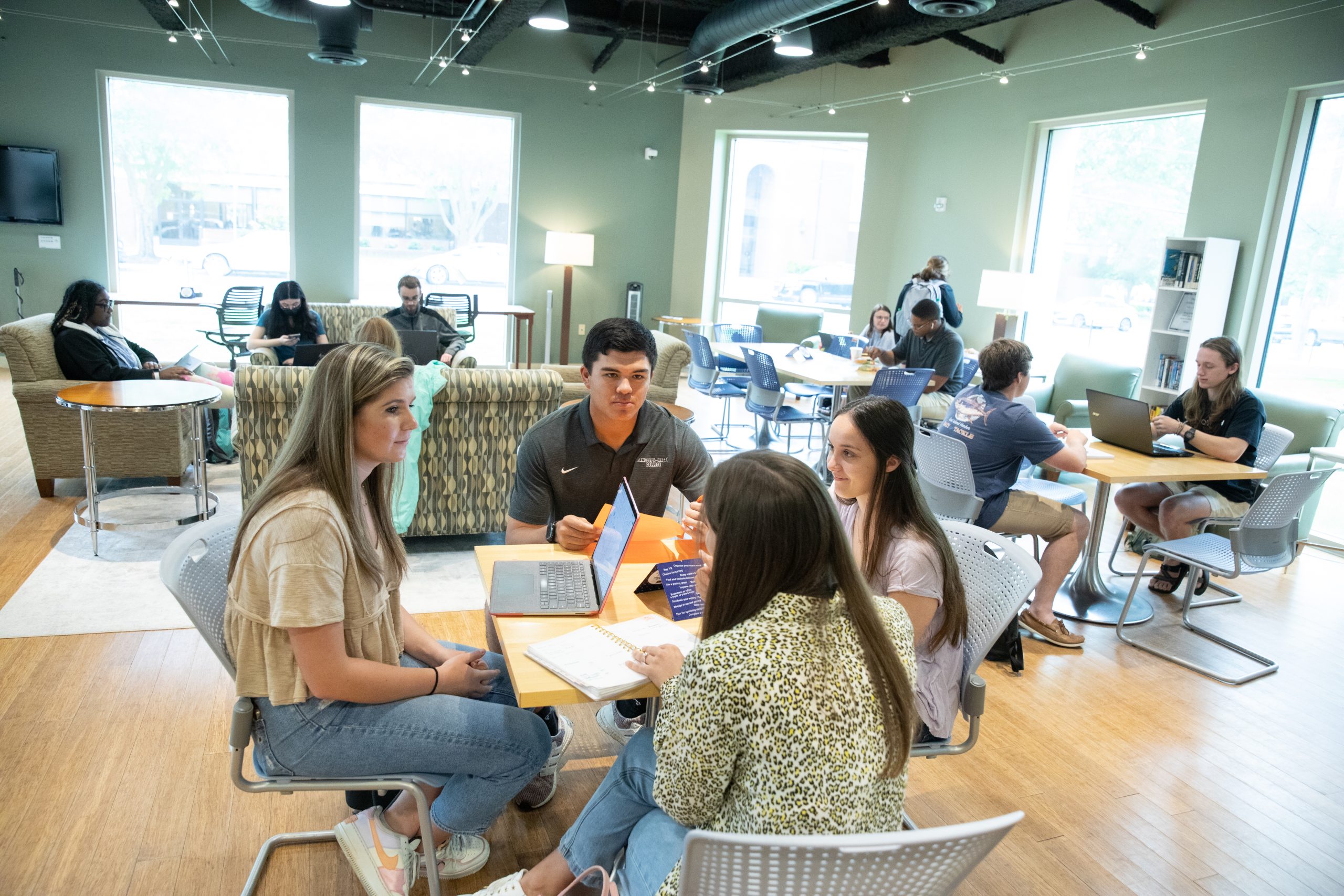 24-hour study space in McGraw-Page library